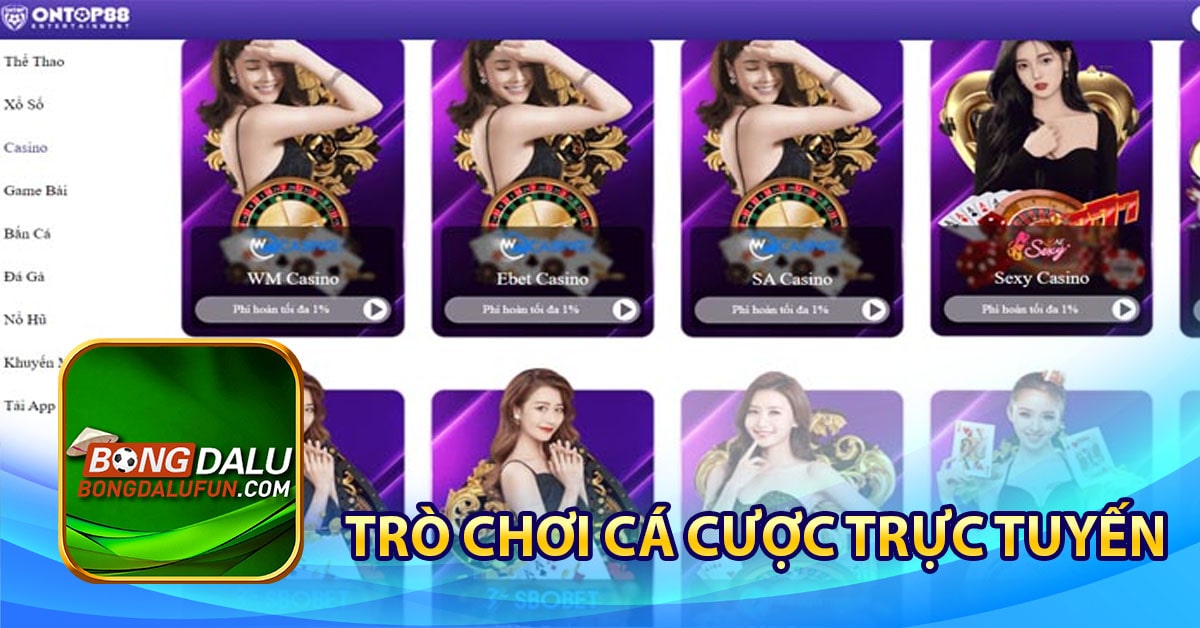 trò chơi cá cược trực tuyến