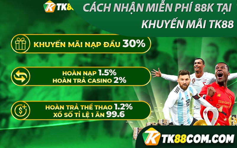 Phương thức để nhận 88k tại khuyến mãi tk88