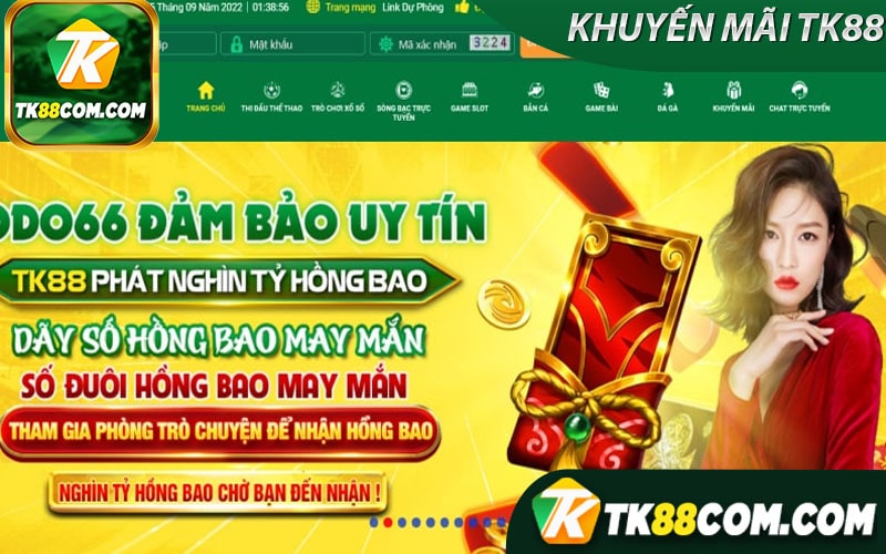 Khuyến mãi Tk88