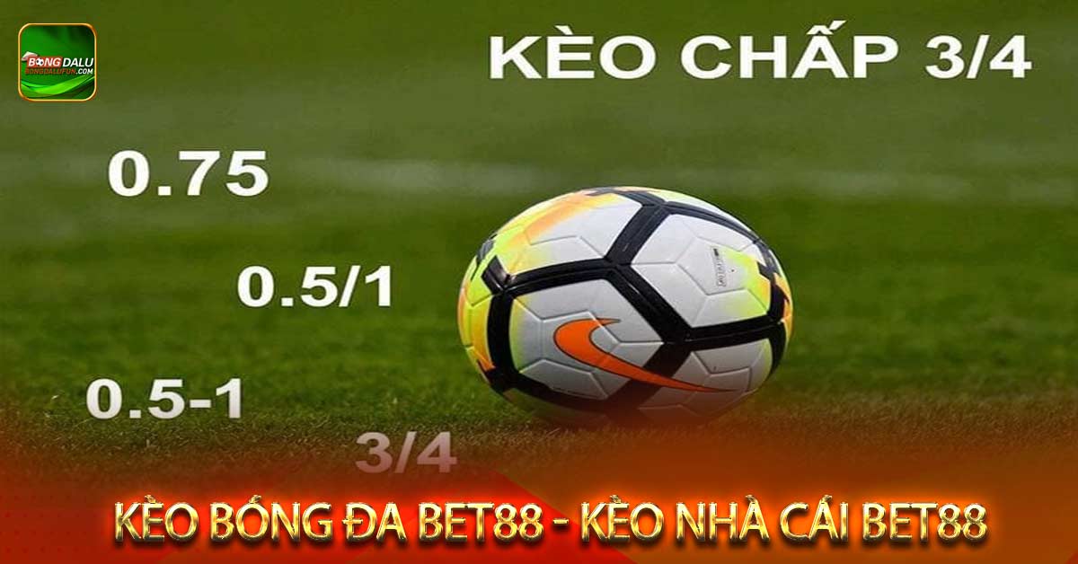 Tỷ lệ kèo chấp bet88 bóng đá