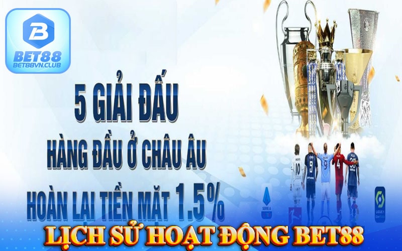 Lịch sử hoạt động của tập đoàn cá cược bet88