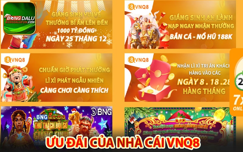 Những ưu đãi hấp dẫn mà vnq8 cung cấp