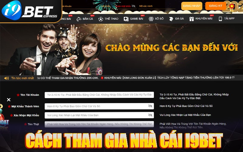 Hướng dẫn cách thức tham gia nhà cái i9bet