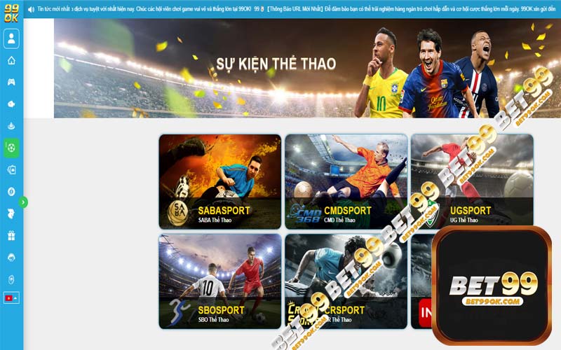 Đa dạng sảnh thể thao cho anh em lựa chọn