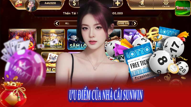Ưu điểm của nhà cái Sunwin